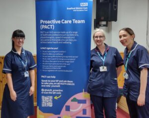 Photograph of three members of the Proactive Care Team