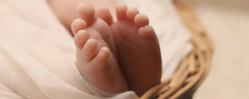 Photograph of a baby's feet