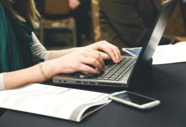 woman on laptop