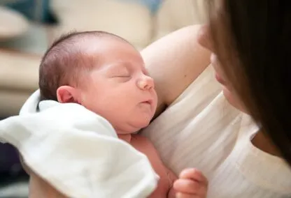 Mother with baby