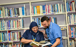 staff in library